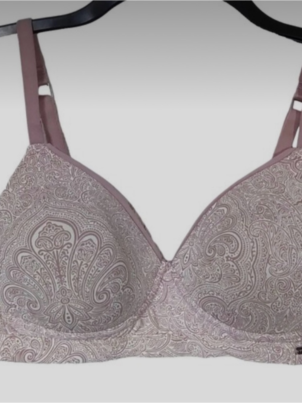Tahari Light Pink Paisley Molded T-Shirt Bra